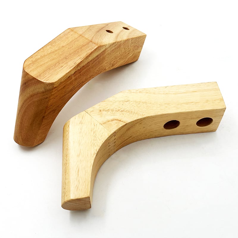 Wejoy Parti per Mobili Nuove Gambe in Legno Massello Altezza 12 cm per Divano Tavolo