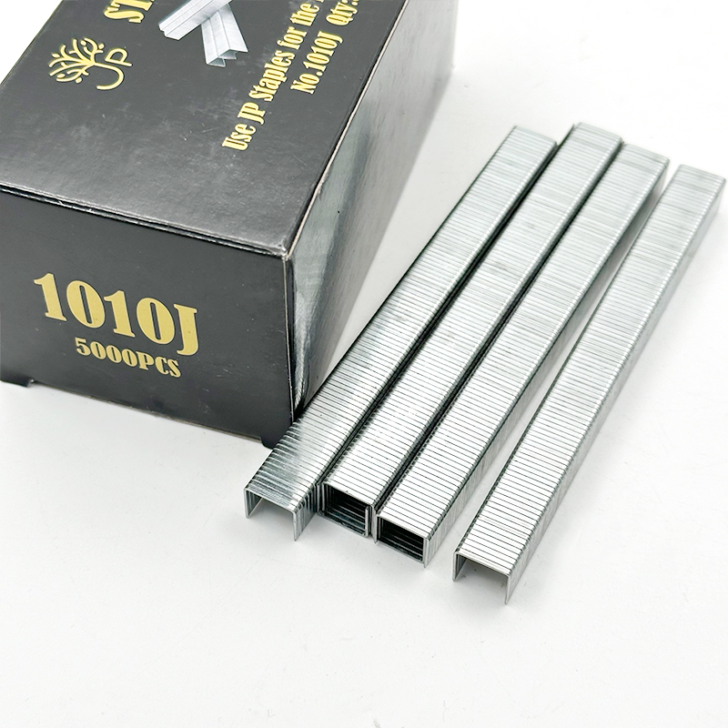 Wejoy συρραπτικά 1010J, μήκος πόδα 9 mm, γαλβανισμένα, για επένδυση, λεπτόσυρμα, με κυρτή κεφαλή, για έπιπλα σοφά, ξυλουργική και εργαλεία στερέωσης, χειροκίνητος κωδικός, καρφιά