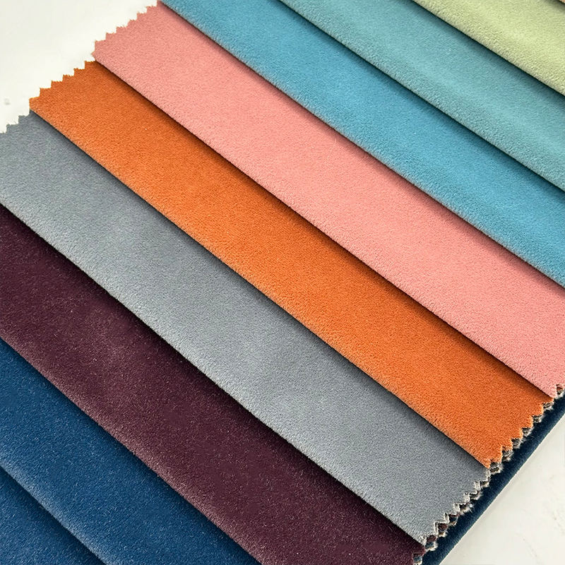 Wejoy 100% Polyester Solid Velvet Fabric Sofa Upholstery Furniture Material Cushion Cover Home Textile Decorative Soft Plush Heavy Duty Home Decor By Meter