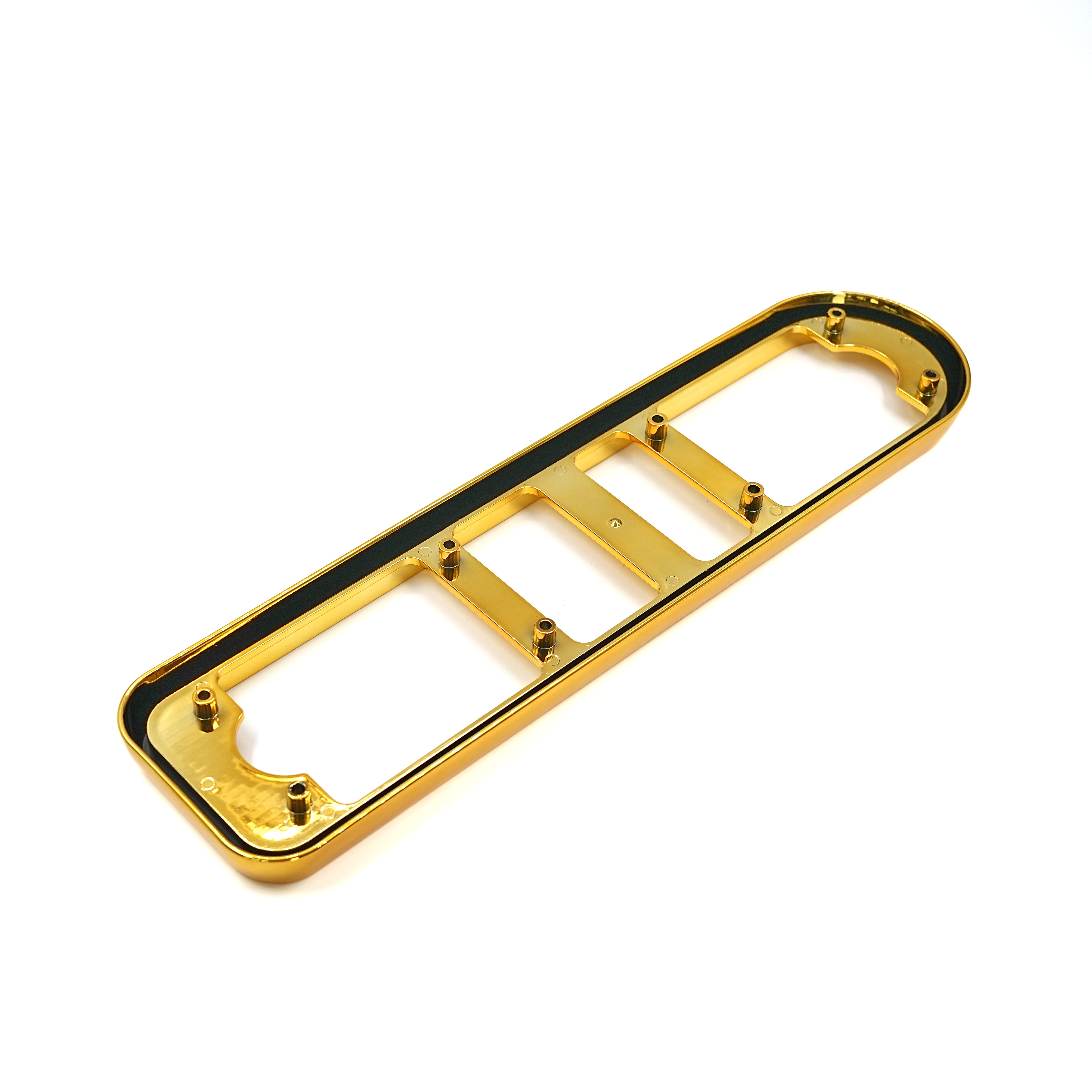 Wejoy ABS-kunsstof goud bankleuning versierende meubeldele, vervangingsleuning-toebehore, moderne goudkleur-bankhardeware-uitrustings