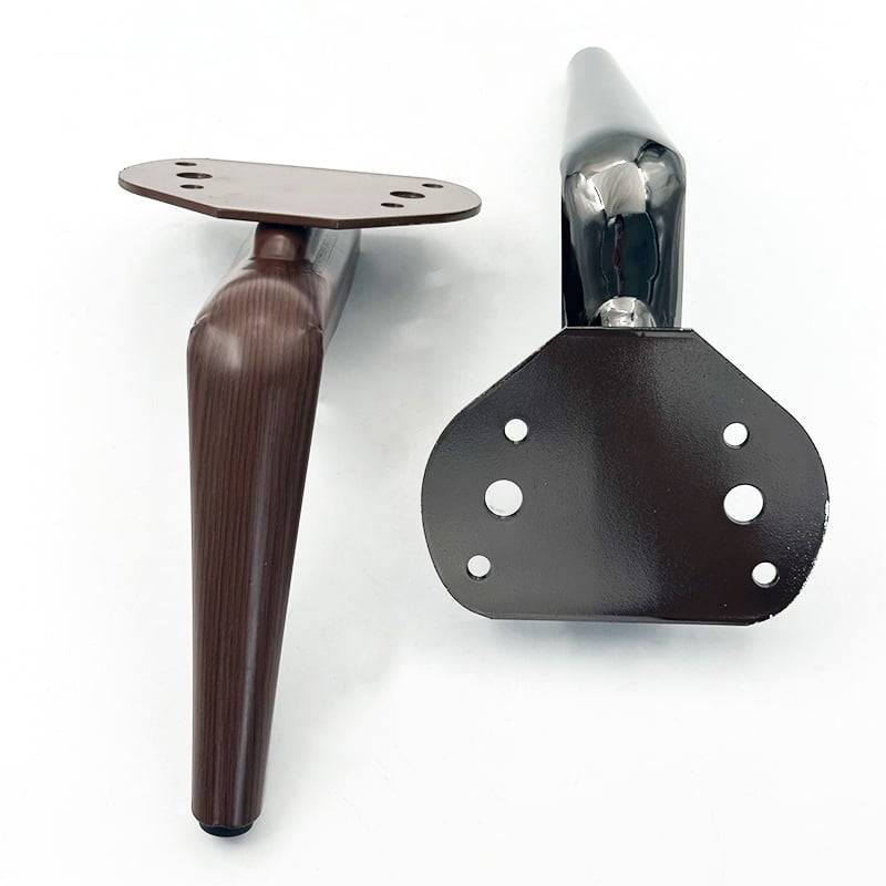 Wejoy Furniture Hardware Accessories 15cm Height Sickle Foot Wood Grain Metal Iron Table Legs
