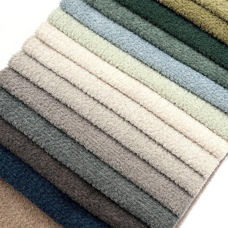 Wejoy 2026 New Arrival 400g Brushed Velvet Fabric 100% Polyester Heavy Duty Upholstery Fabric for Sofa Furniture Couch Autumn Winter