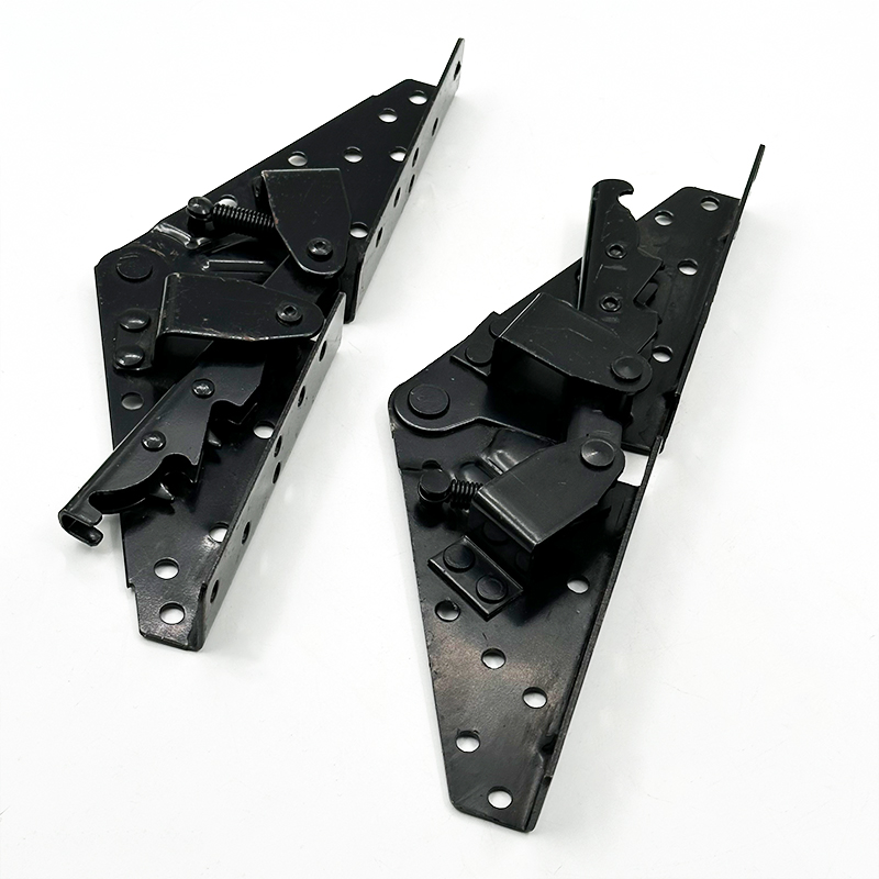 위조이 조절식 블랙 2mm, 260mm, 한 쌍의 다목적 소파 베드 힌지, 중형 등급 3단계 각도 조절 메커니즘, 접이식 소파 하드웨어, 클릭 클락 퓨톤/슬리퍼 소파 베드용 가구 힌지