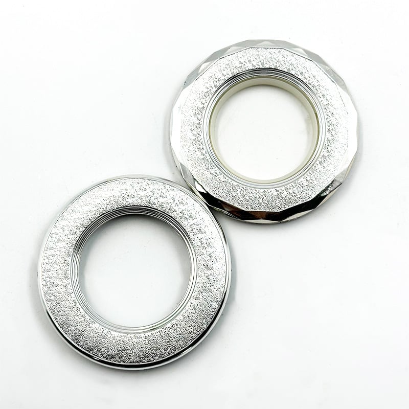 Wejoy 新商品 カーテン布用アイレット（金属環）・ダイヤモンドカット仕様・明るいカラフルデザイン・静音・滑らかなカーテン布用バックルリング