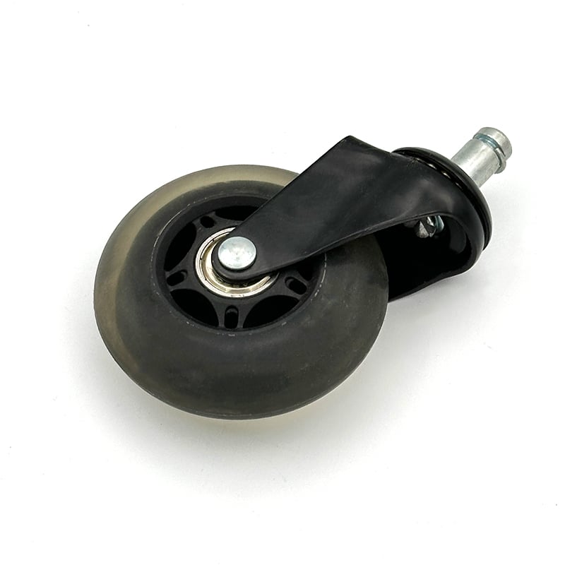 Wejoy Stil Glad Pu Plastiek Transparant Swart Universele Rotasie Meubel Rolkasters