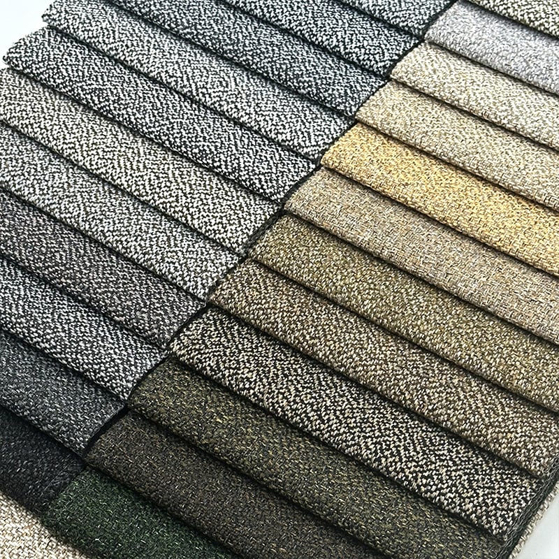 Tessuto moderno Wejoy 240gsm in poliestere finta tela di lino per divano e sedia per arredamento
