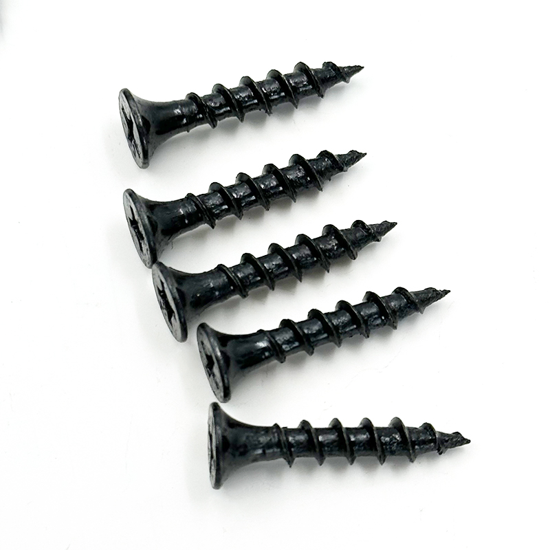 Wejoy M8 x 25mm Black Self Tapping Screws Countersunk Head Wall Panel Screws Hex Socket Drive Carbon Steel Black Oxide Fasteners for Furniture Installation
