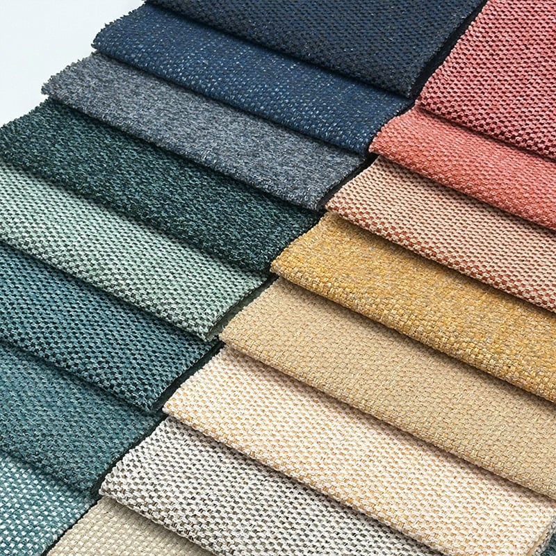 Wejoy Bulk 100 Polyester 300gsm Faux Linen Corner Sofa Fabric for Upholstery