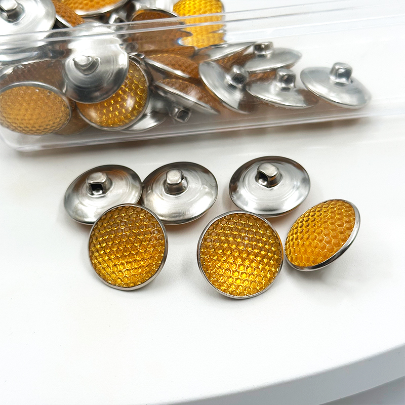 Wejoy, bottone di cristallo in plastica giallo Babysbreath da 20 mm e 25 mm per tappezzeria di mobili