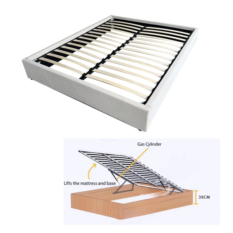 Wejoy High Quality Comfortable Elegant Modern Plastic Fabric Queen Size Bed Frame Home Furniture