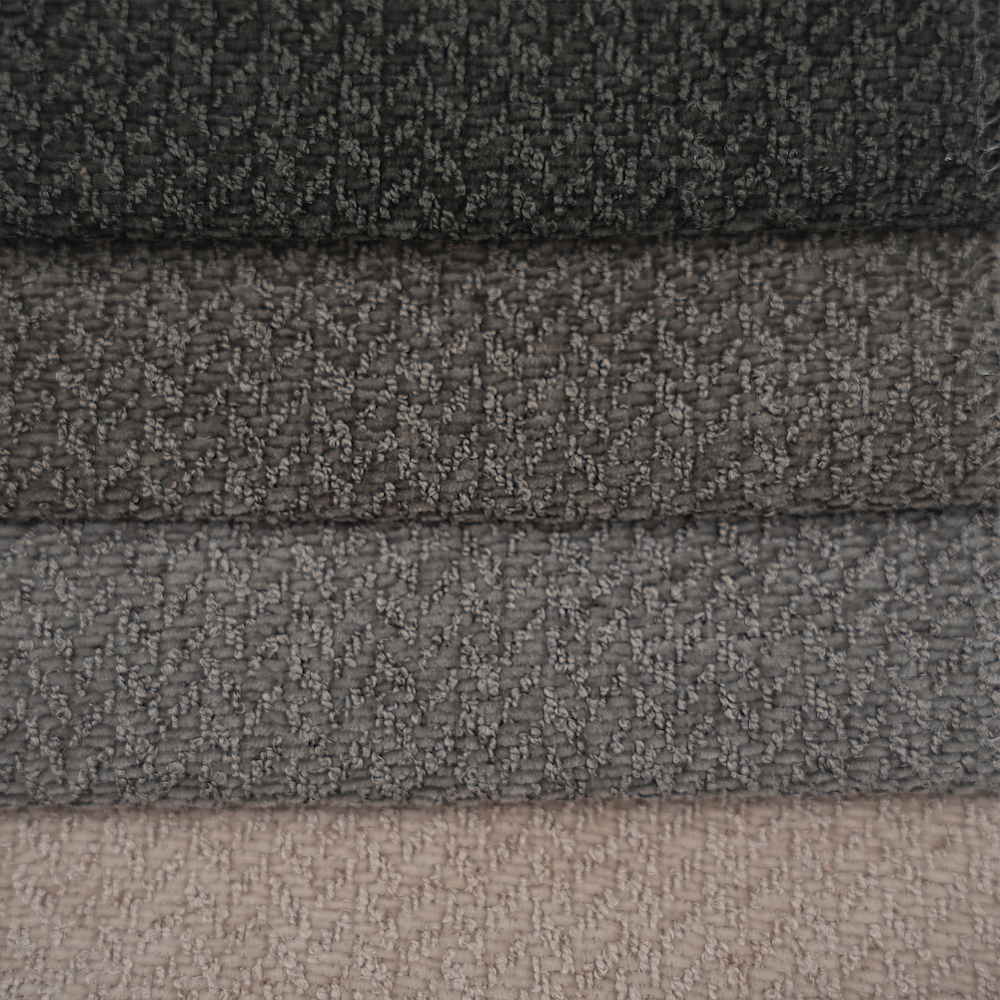 Táirge Wejoy 380gsm, 100% poliastar, géarchéad chenille le fíneáil ar an gcochall do shofaí | Táirge bog éadrom le haghaidh micreafhíbhear le cúlra báinbhileid 142cm, OEM, díol i mbochtánach