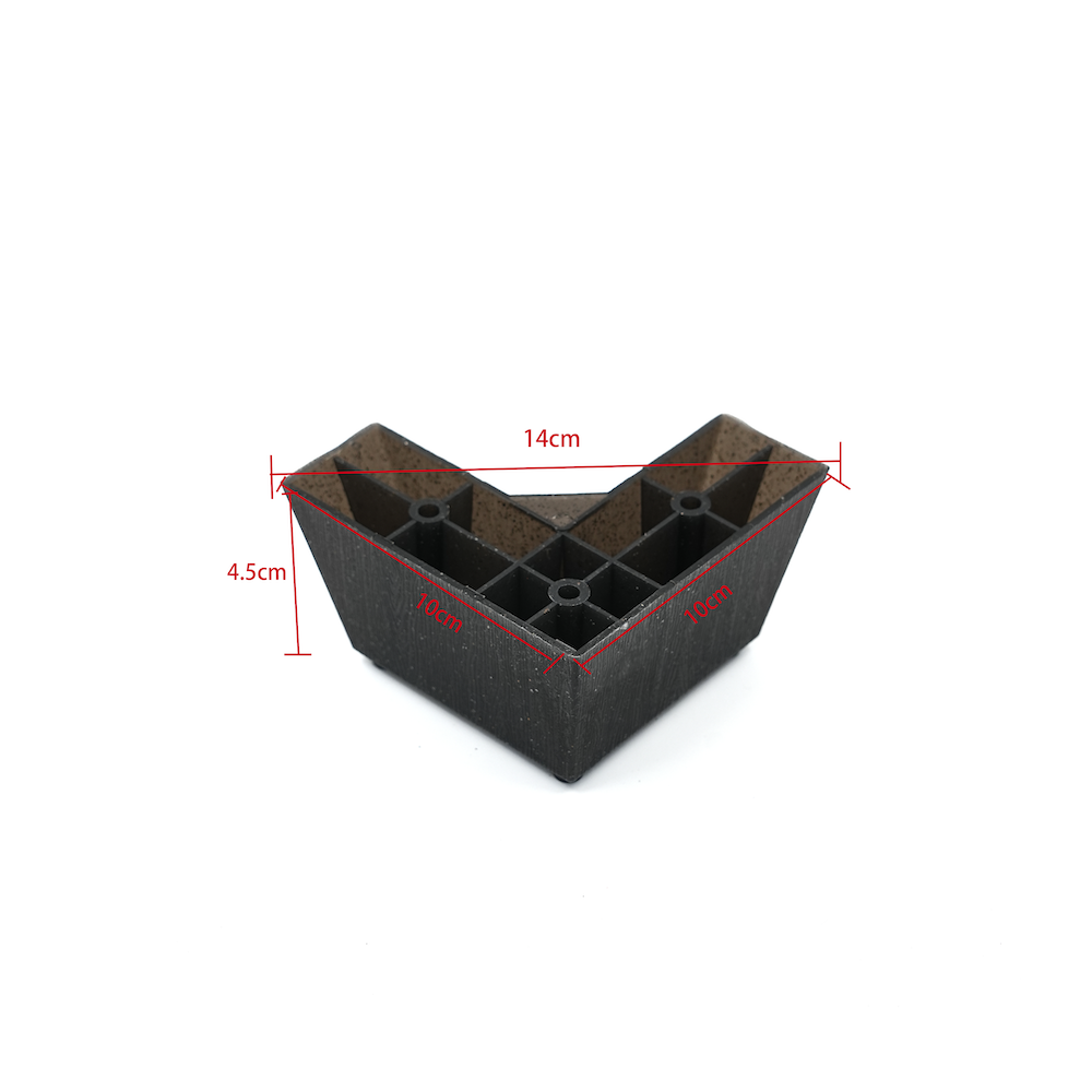 Wejoy 45 mm høje ABS-plastiske sofa-ben, korte reservede ben til møbler, moderne sofa-fodder, robuste møbel-hardware-tilbehør, engros