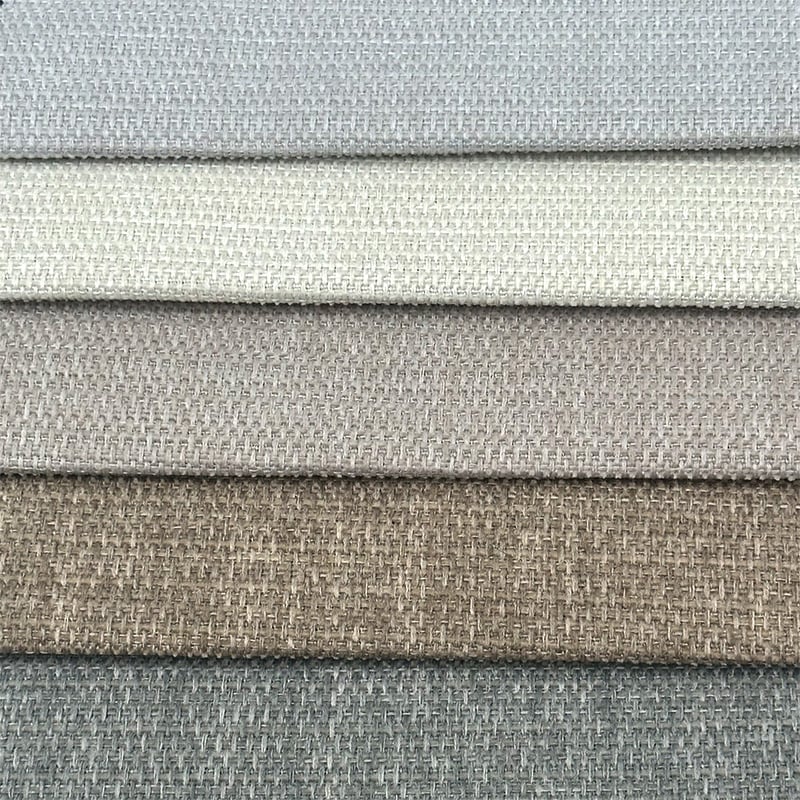 Wejoy Polyester 300gsm Compounding Process Faux Linen Fabric for Furniture
