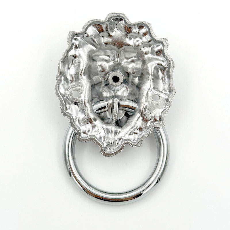 Wejoy-verchromte Türgriffe, Löwenkopf-Klopfplatte mit Ring-Beschlag, Schubladenpulls, Schrankgriffe, Küchenschrankgriffe, Badmöbelgriffe, Vintage-Schrankgriffe