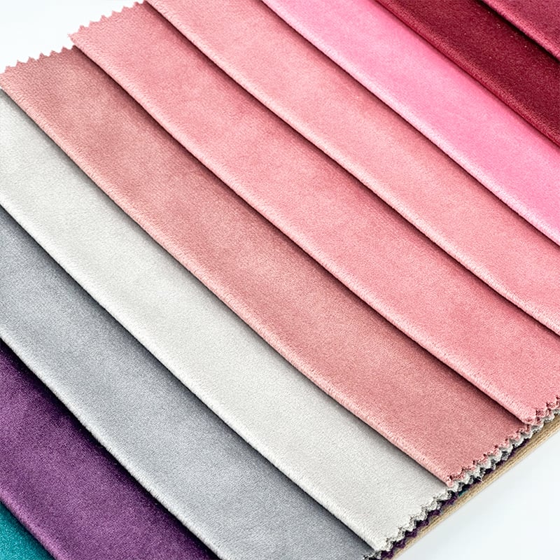 Wejoy 230gsm Pink Velvet Fabric Furniture Upholstery Sofa Cushion Cover Home Decor Decorative Soft Plush Lightweight Heavy Duty By Meter