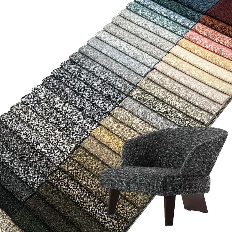 Tessuto moderno Wejoy 240gsm in poliestere finta tela di lino per divano e sedia per arredamento