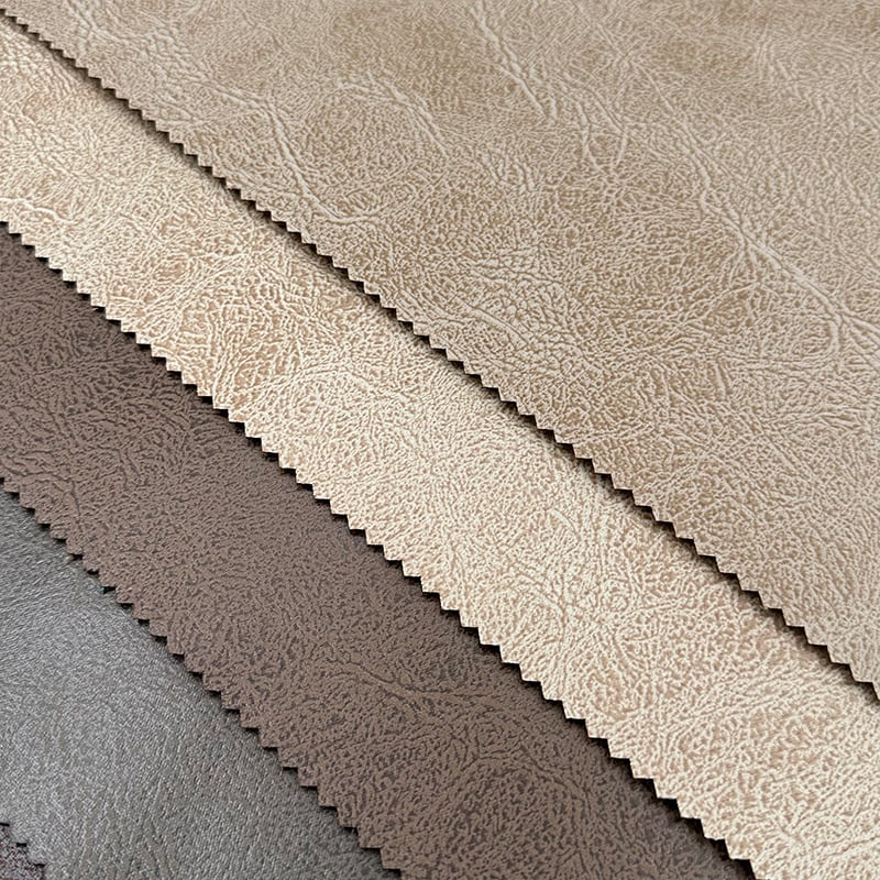 Wejoy engros 250 g/m² polyester-PU-læderstof til sofa-polstring