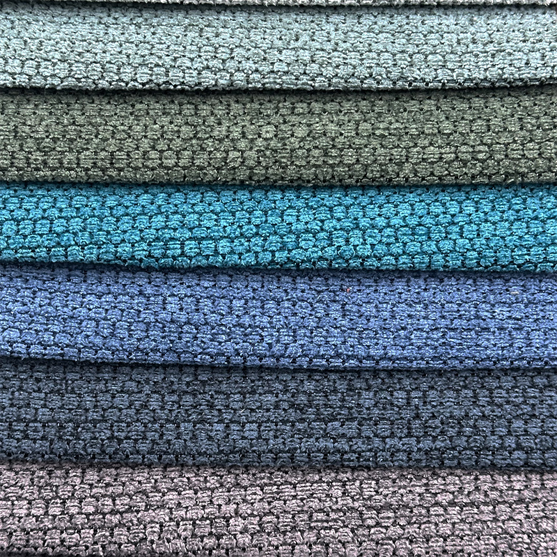 Wejoy Polyester 260gsm Faux Linen Fine Velvet Chenille Fabric for Sofa Decor
