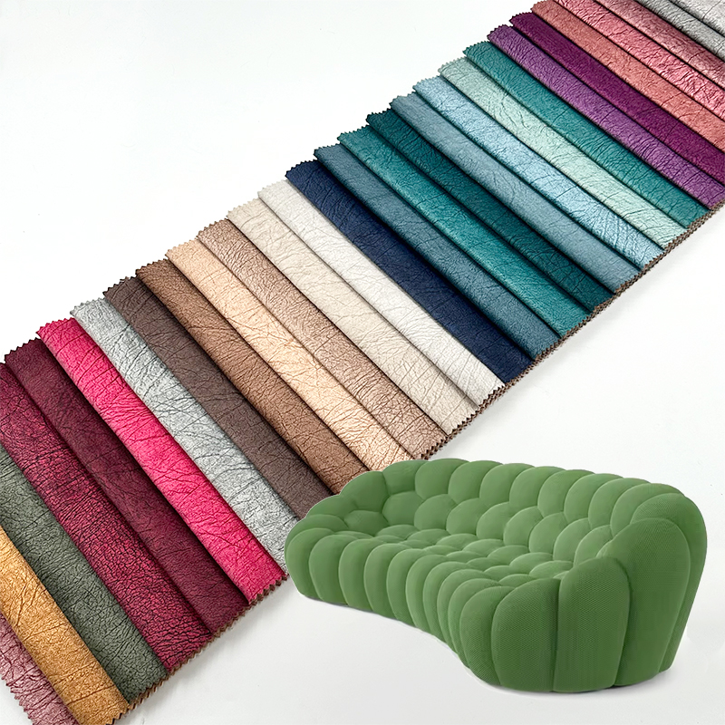 Wejoy Wholesale 350GSM Holland Velvet Fabric Printed Tech Sofa Fabric for Couch Upholstery