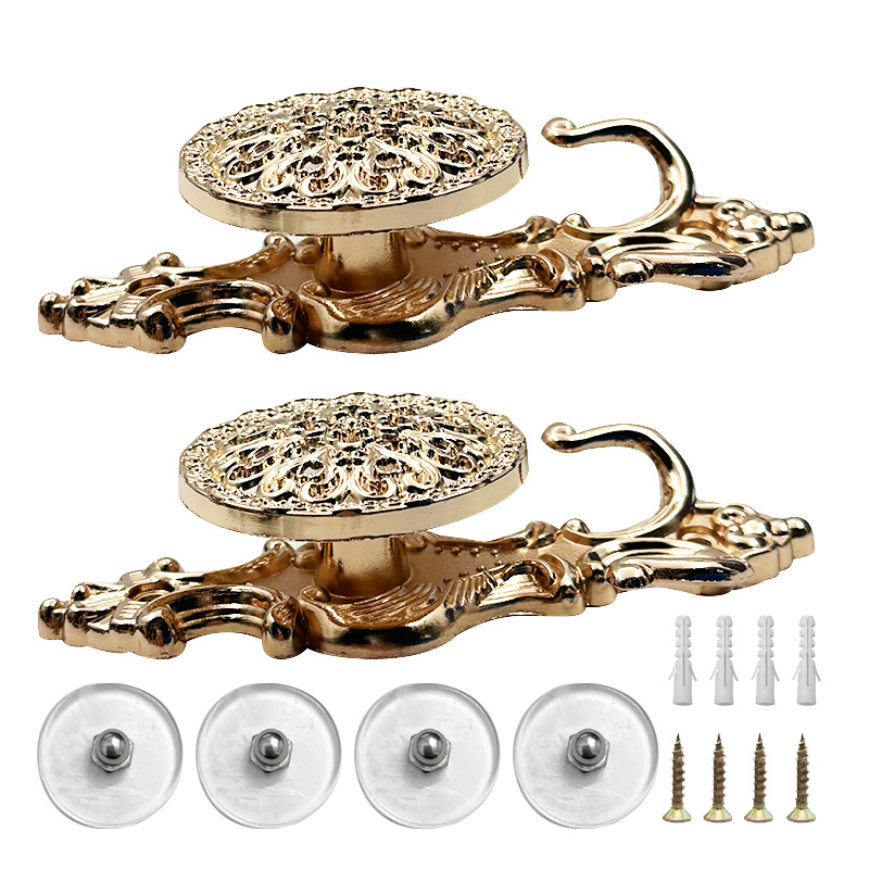 Wejoy Furniture Accessories Curtain Metal Accessories Modern Zinc Alloy Iron Single Diamond Curtain Hook