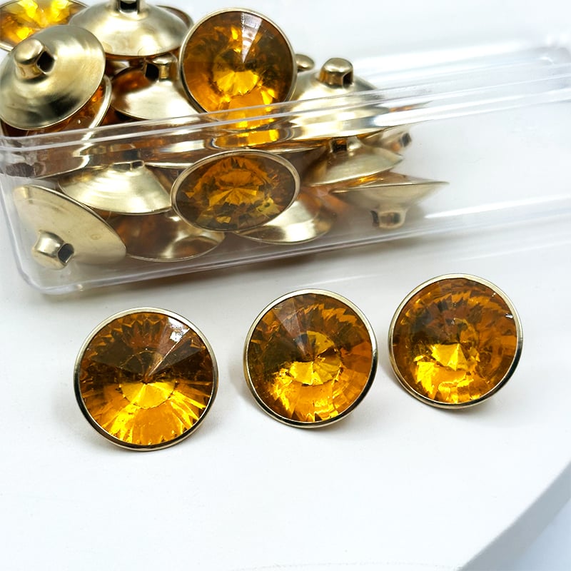 Wejoy: pulsante rotondo in cristallo satellitare lucido da 20 mm e 25 mm, multicolore, per tappezzeria di mobili