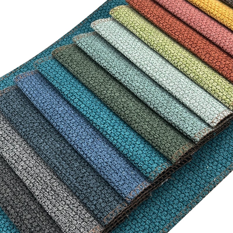 Wejoy Polyester 260gsm Faux Linen Fine Velvet Chenille Fabric for Sofa Decor