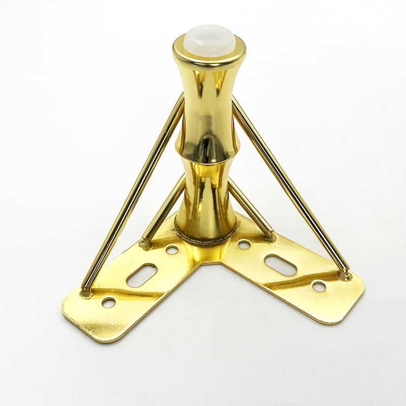Wejoy Luxury Style Gold Chrome Furniture Sofa Legs Cabinet Bed Legs Furniture Accessories
