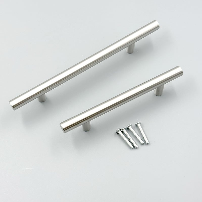 Wejoy, maniglie cave in acciaio inossidabile per armadi, colore argento, a forma di T, tiranti per cassetti, hardware per cucina, vendita all'ingrosso