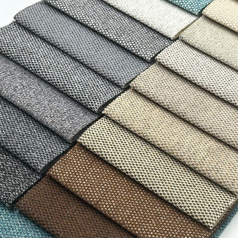 Wejoy Bulk 100 Polyester 300gsm Faux Linen Corner Sofa Fabric for Upholstery