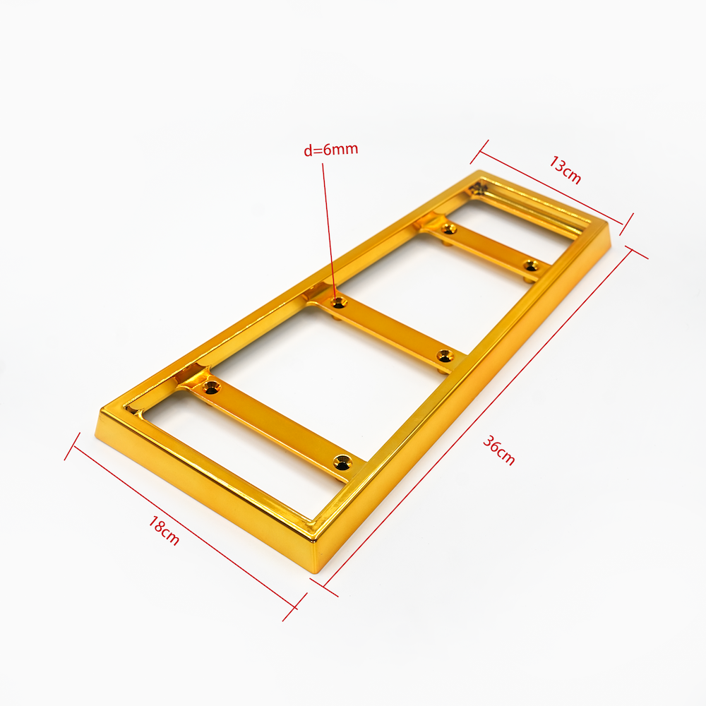 Wejoy ABS-plast, guld farvede dekorative møbeldele, sofa-beslag, reservedele og dekorative dele, moderne guld farvede møbelbeslag