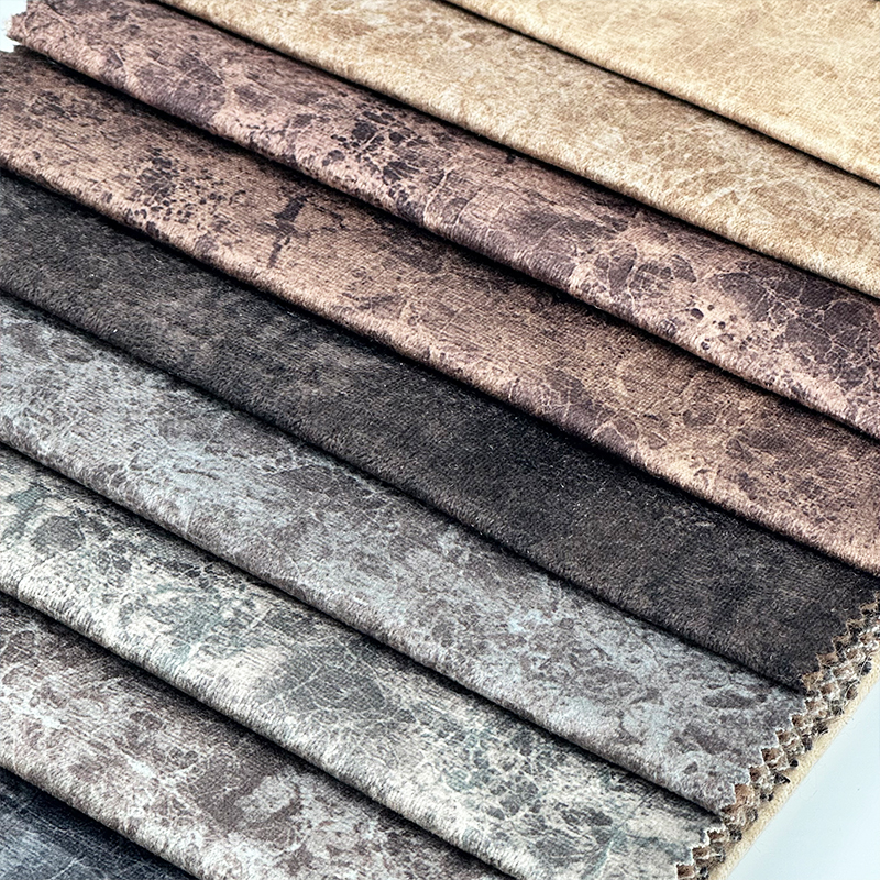 Wejoy Customized 350gsm Velvet Fabric Printed Upholstery Fabric for Sofa Chair