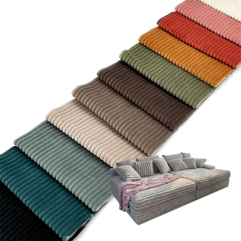 Wejoy 4,5-rille bred stribe-kordoroy-stof til pudehylstre, opbolstring og kraftig indredecorationsbrug – sofa-, pude- og DIY-materiale, engros salg pr. meter