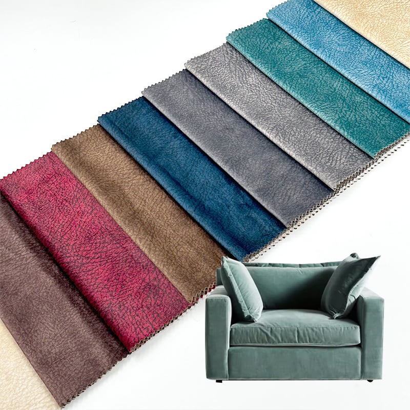 Wejoy Wholesaler Soft 380gsm 100% Polyester Printed Sofa Fabric for Couch Chair