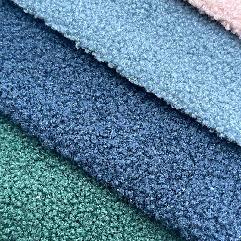 Wejoy 인스 스타일 모던 320gsm 봉클 원단 테디 벨벳 원단, 소파 쿠션용