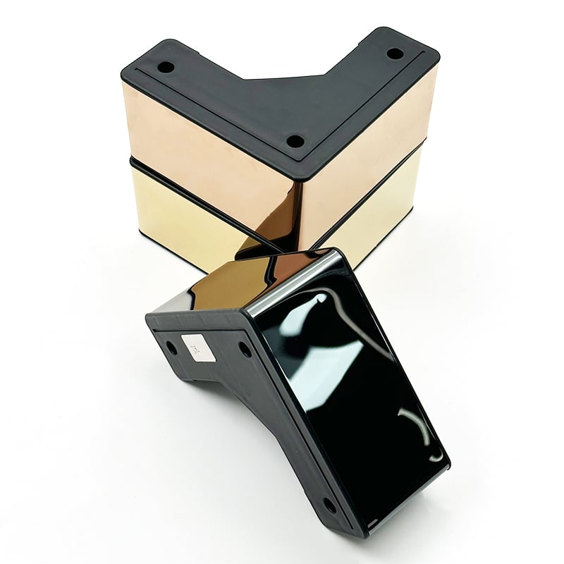 Wejoy Black Gold Silver Mirror Face 7cm Height Plastic Leg for Furniture Sofa