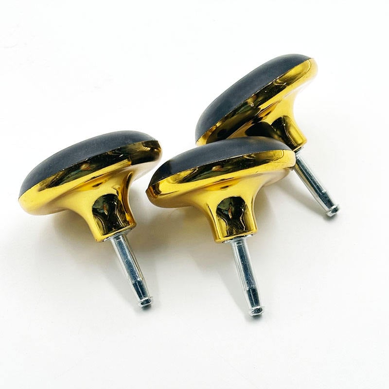 Wejoy Wholesale Plating Golden Plastic Mushroom Leg Carpet Wheel