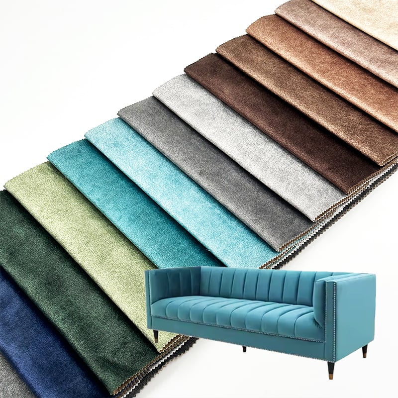 Wejoy 380gsm Printed Holland Velvet Fabric Sofa Upholstery Furniture Material Heavy Duty Home Decor Wholesale By Meter
