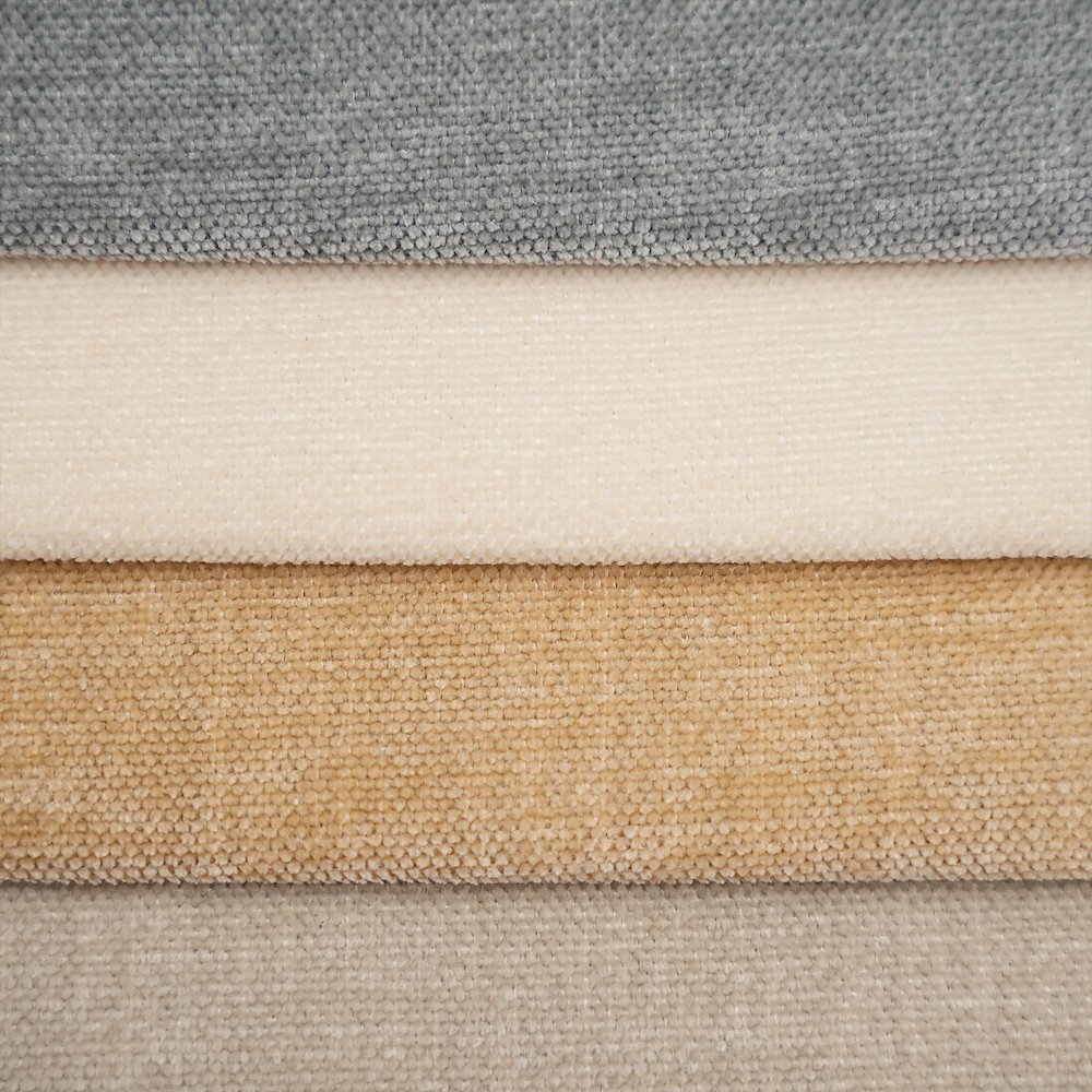 Wejoy（ウェジョイ） 350gsm ポリエステル100％ シニール張り地生地（ソファ用）｜柔らかく通気性に優れた生地、ホワイトベルベット裏地付き、幅142cm、卸売・OEM対応サプライヤー