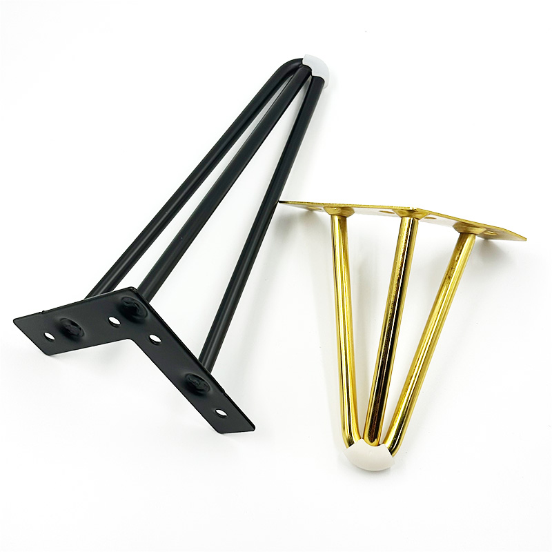 Wejoy Wholesale Easy Installation Metal Sofa Legs Sofa Corner Leg Metal Feet Stable Furniture Modern Folding Table Legs