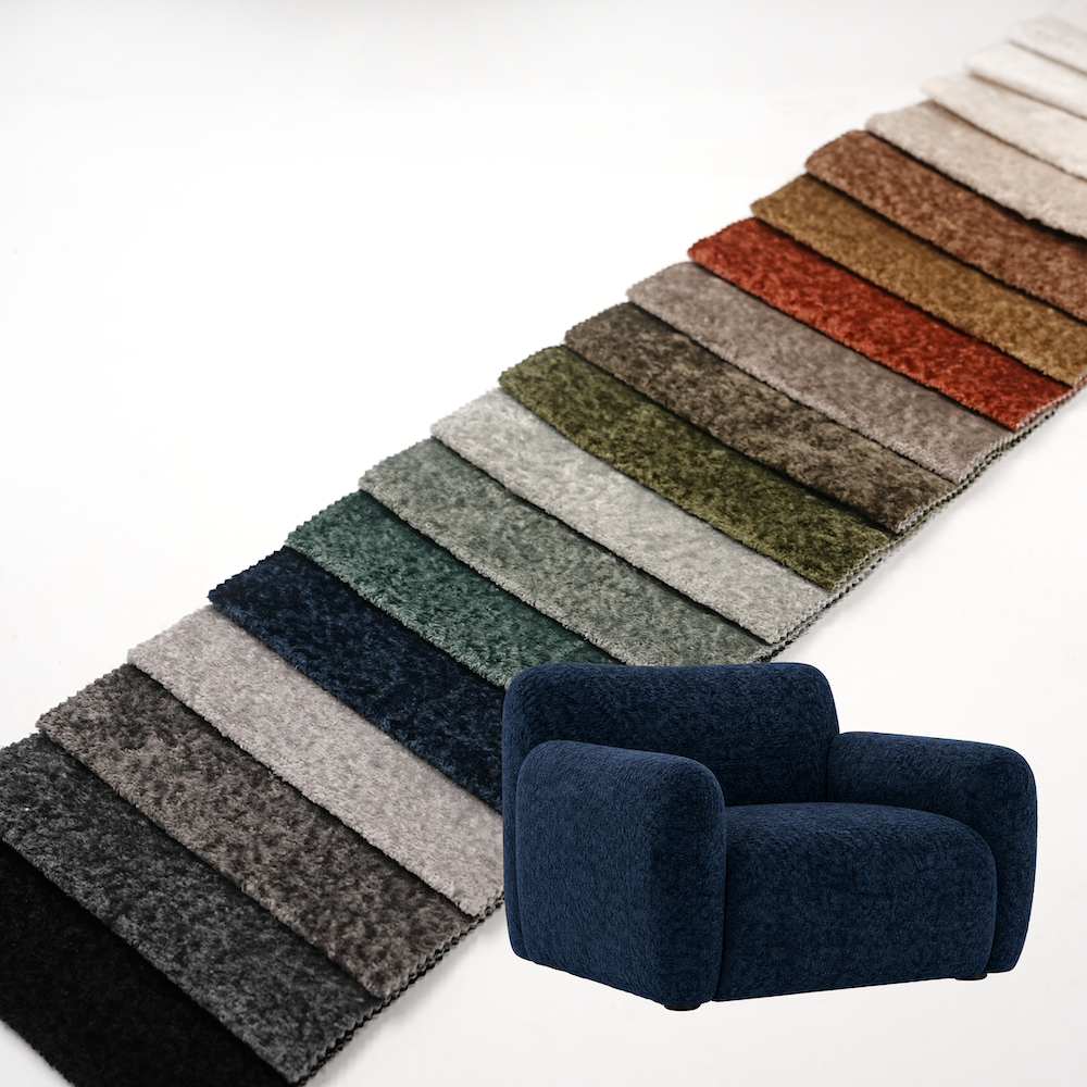 Wejoy Grossist 270 g/m² 100 % polyester isblomst-fleece-sammet møbelstof til sofaer fra producent – høj holdbarhed, blød og luksusartet struktur, præget mønster, trend til 2026 – varme, neutrale jordtoner i beige, oliv og rust – tilpasset efter behov