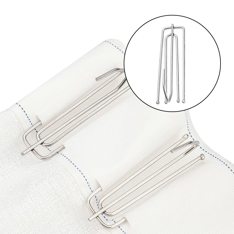 Wejoy Curtain Accessories 70mm Length Metal Plating Four Claw Hook for Curtain Tape Pinch Pleat Drapery Hardware 4 Prong Hooks Bulk Wholesale