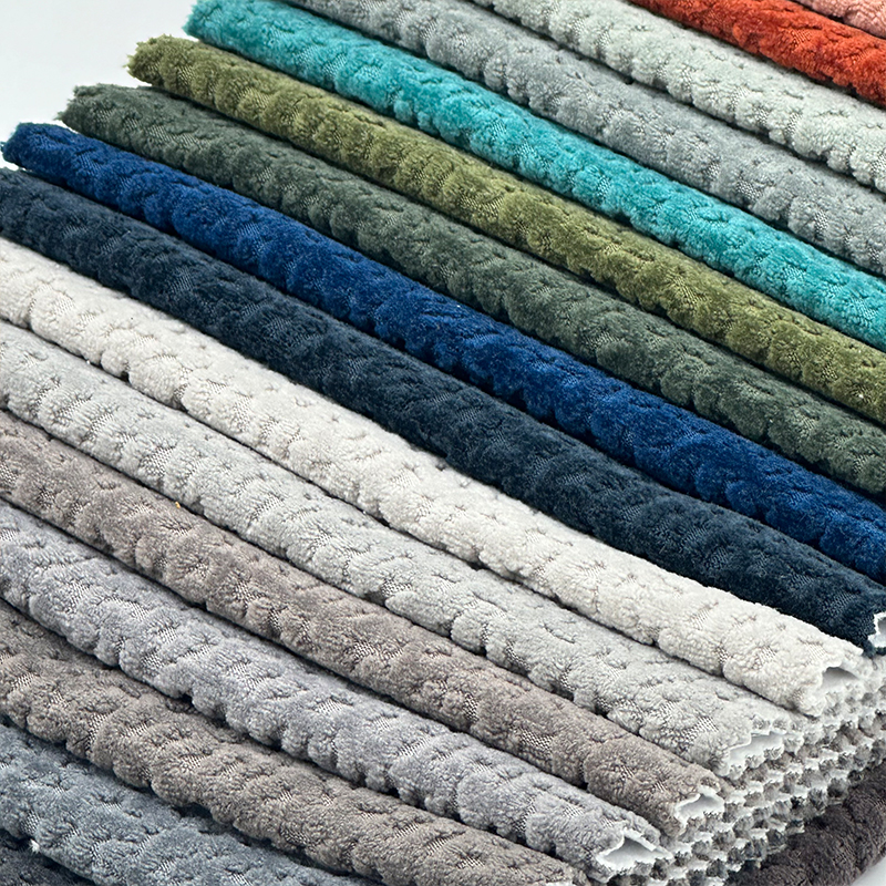 Wejoy Quality Elastic Dyed 480gsm Jacquard Chenille Fabrics for Autumn Sofa Cushion