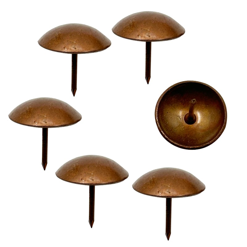 Wejoy Wholesale 25mm Diameter Red Copper Decorative Sofa Nails for Upholstery