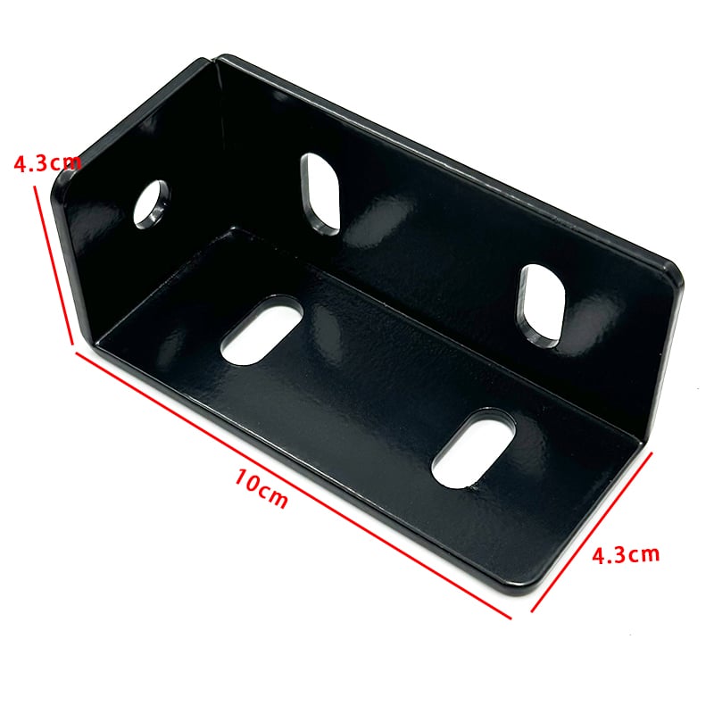 Wejoy 90 Degree Right Angle Fixing Component Black Connector Hinges for Wooden Slat Heavy Duty Angle Bracket Hardware