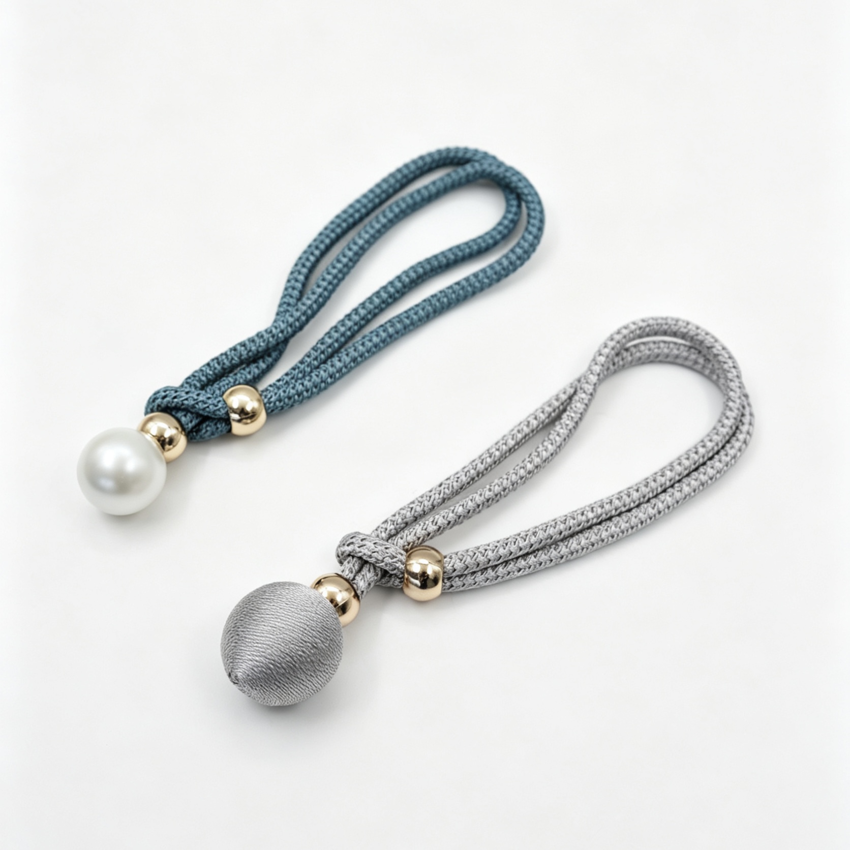 Wejoy Home Furniture Decorative Pearl Curtain Tiebacks Buckle Rope Binding Holdbacks Convenient Drape Tie Backs for Curtains