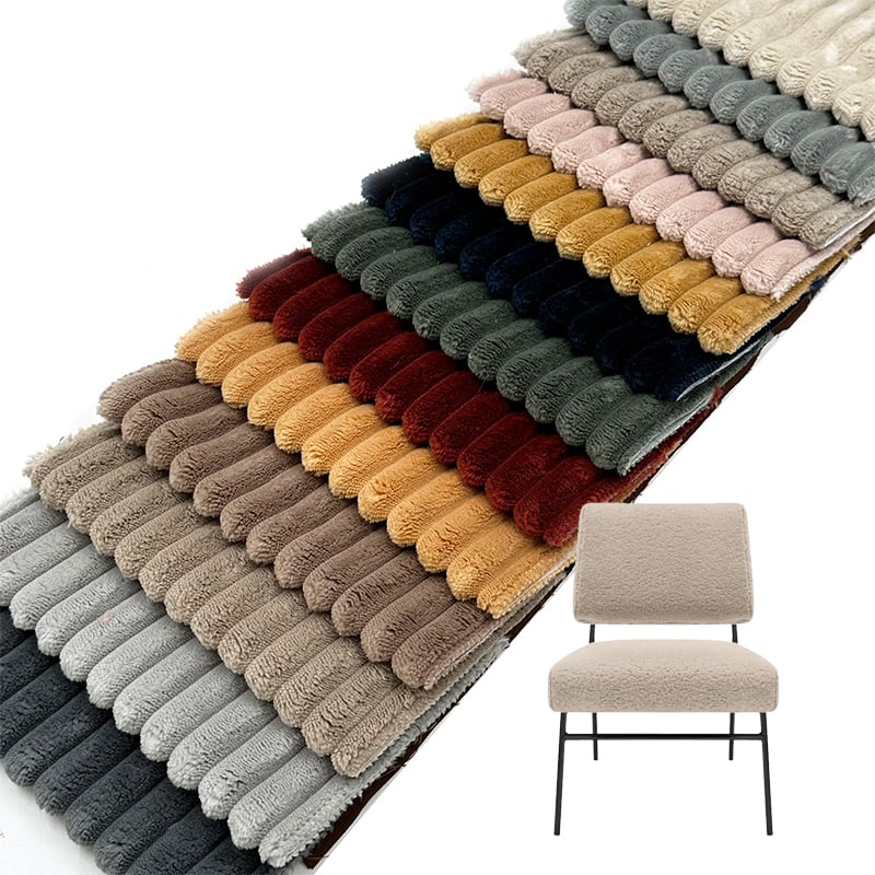 Wejoy 250 g/m² 280 g/m² polyester bred vandladet corduroy sofa pude dækselstof