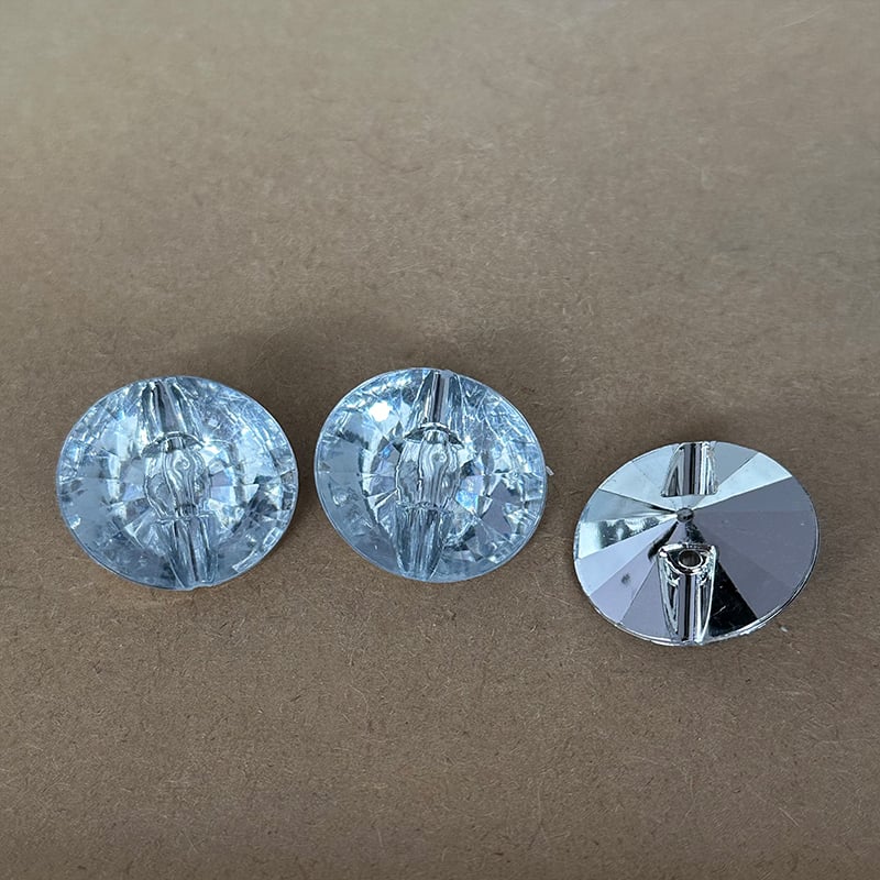 Wejoy Plastic Crystal Satellite Style Upholstery Button for Home Decor