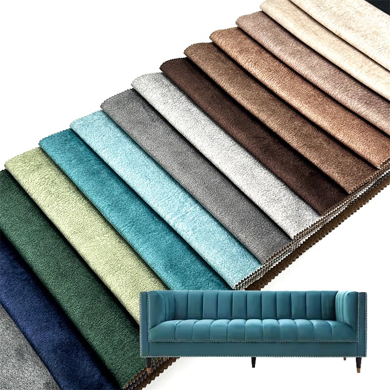 Wejoy 100% Polyester Printed Knitting Holland Velvet Fabric Wholesale Upholstery Supplier High Quality Sofa Upholstery Fabric Durable Stain Resistant Furniture Textile for Couch Chair Home Decor Commercial Projects