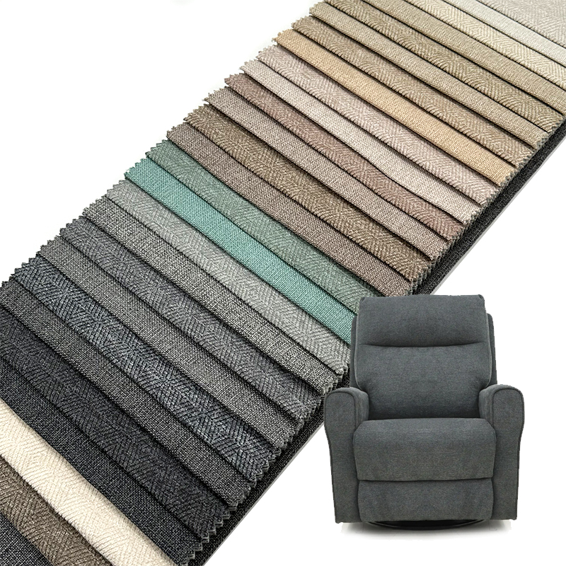 Tessuto per divano Wejoy da 300 g/m² con motivi geometrici, in poliestere al 100%, simile al lino, per divani e poltrone