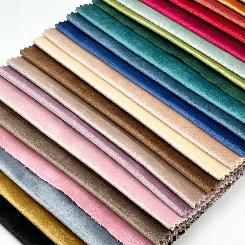 Wejoy 100% Polyester Ice Velvet Italian Velour Fabric Sofa Upholstery Home Textile Cushion Cover Decorative Soft Plush Heavy Duty By Meter